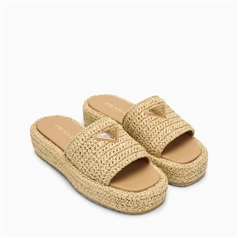 Prada Raffia Espadrille Flat (Women) 